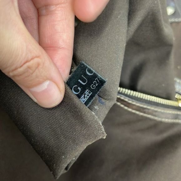 Gucci Pelham Guccissima Canvas Studded hobo shoulder bag 203624 - Picture 11 of 16